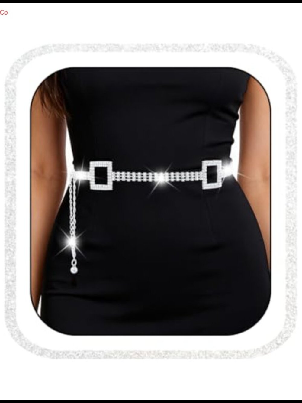Rhinestone Belt Adjustable 45.2in for Formal Dress Wedding Party